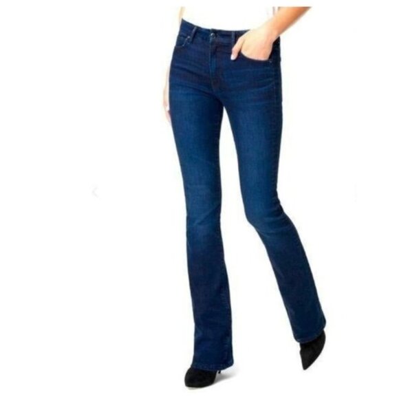 Joe's Jeans Slim Fit Mini Boot in Victoria Dark Blue Size 29 x 34 Extra Tall - Picture 1 of 9